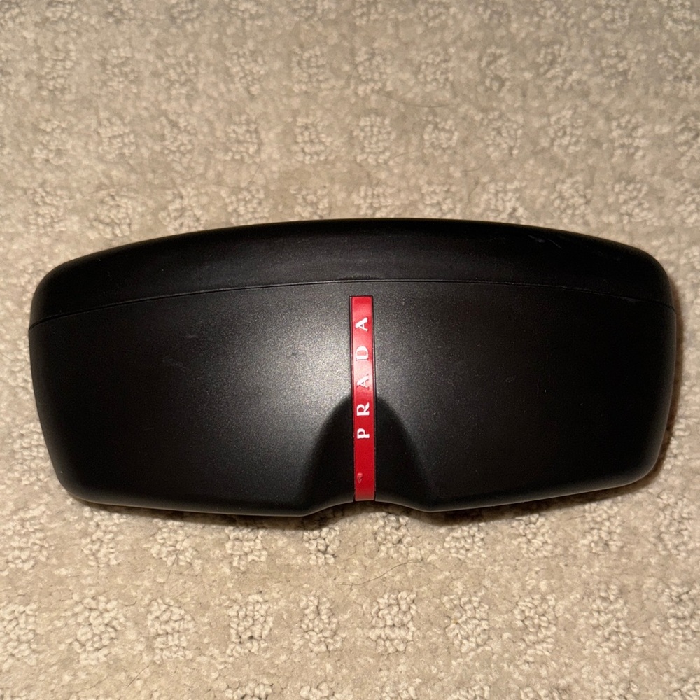 Prada Black Case with Red Accent
